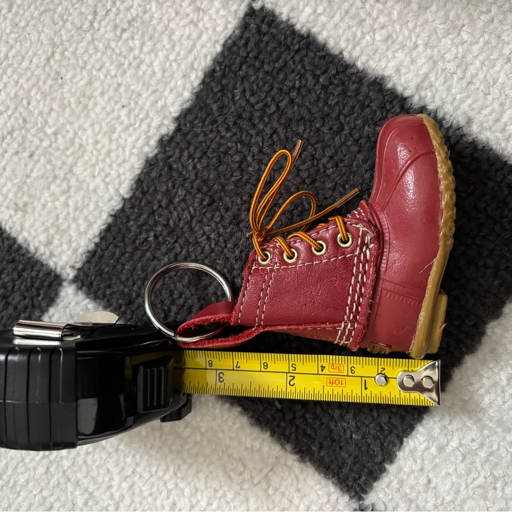 L.L. Bean Mini Red Bean Boot Keychain Bag Charm - Picture 9 of 10